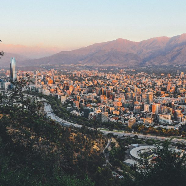 aerial photography of city near mountain